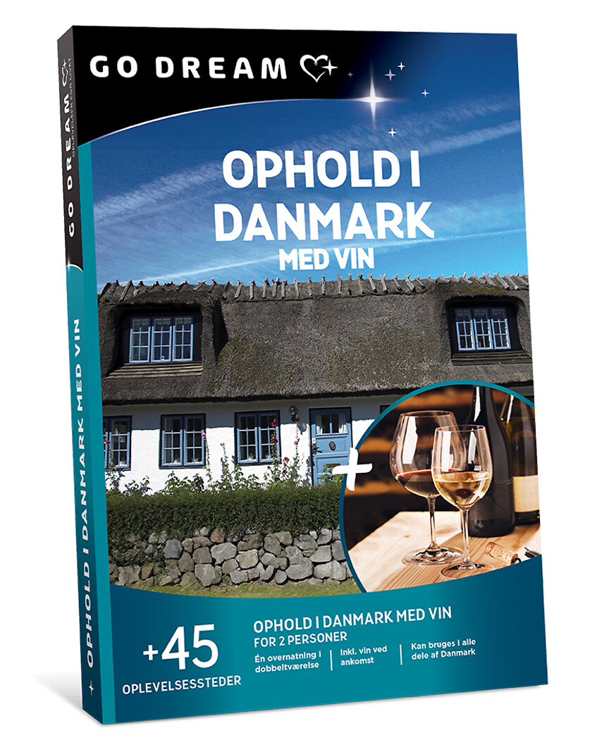 Ophold i Danmark med vin - oplevelse for 2