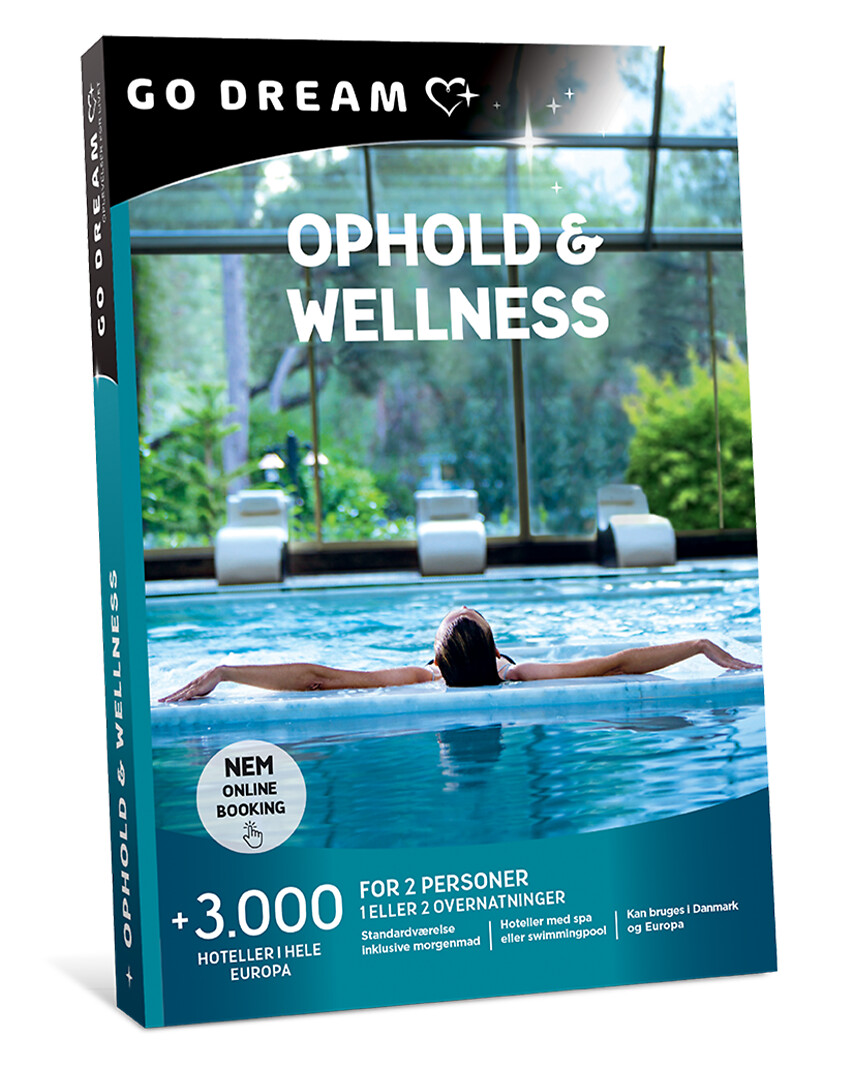 Ophold og wellness - oplevelse for 2